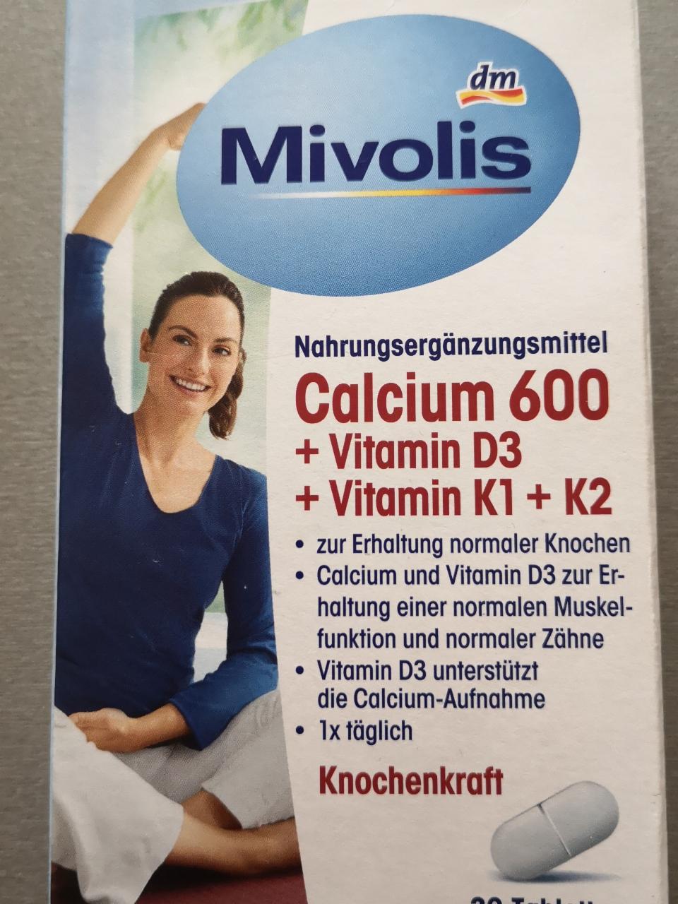 Fotografie - Calcium 600 + Vitamin D3 + Vitamin K1 + K2