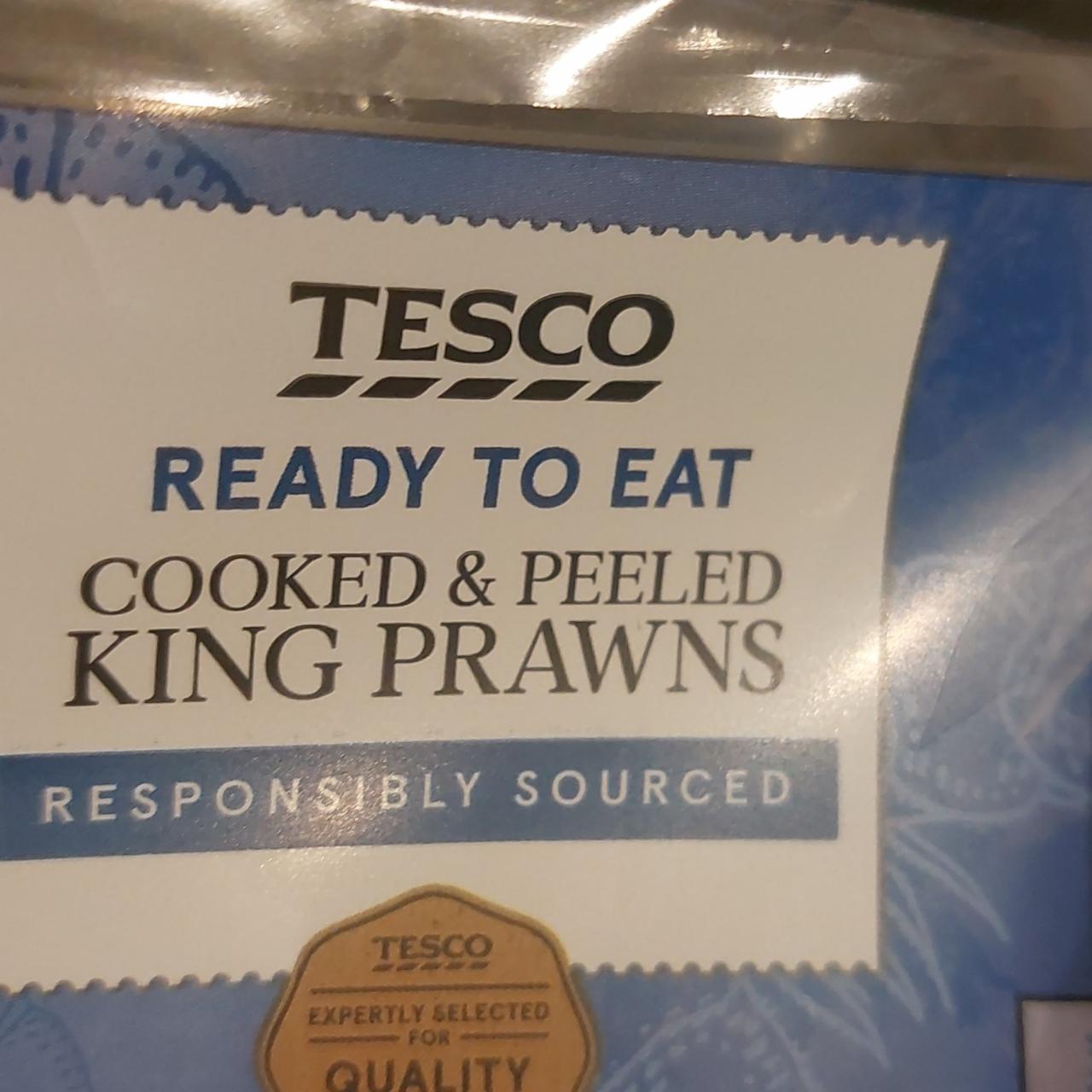 Fotografie - Ready to eat cooked & peeled king prawns responsibly sourced Tesco