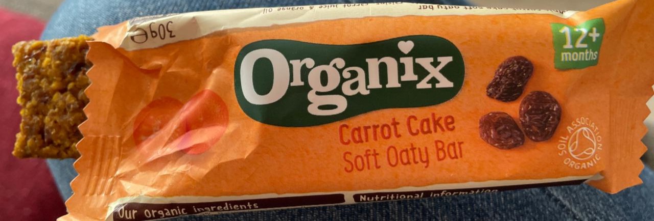 Fotografie - Organix Carrot cake soft oaty bar
