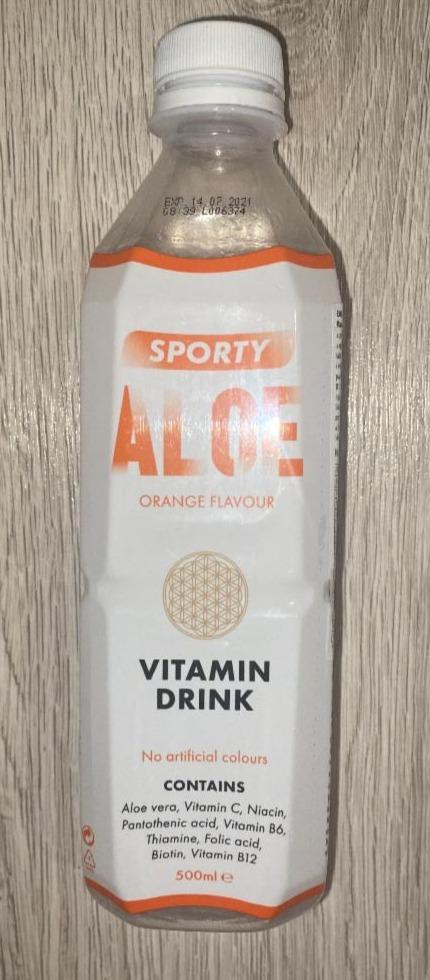 Fotografie - Sporty Aloe vitamin drink Orange flavour
