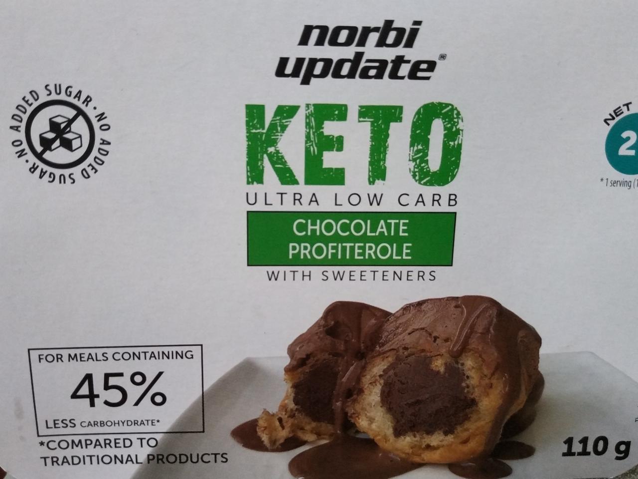 Fotografie - Norbi update keto kakaový profiterol