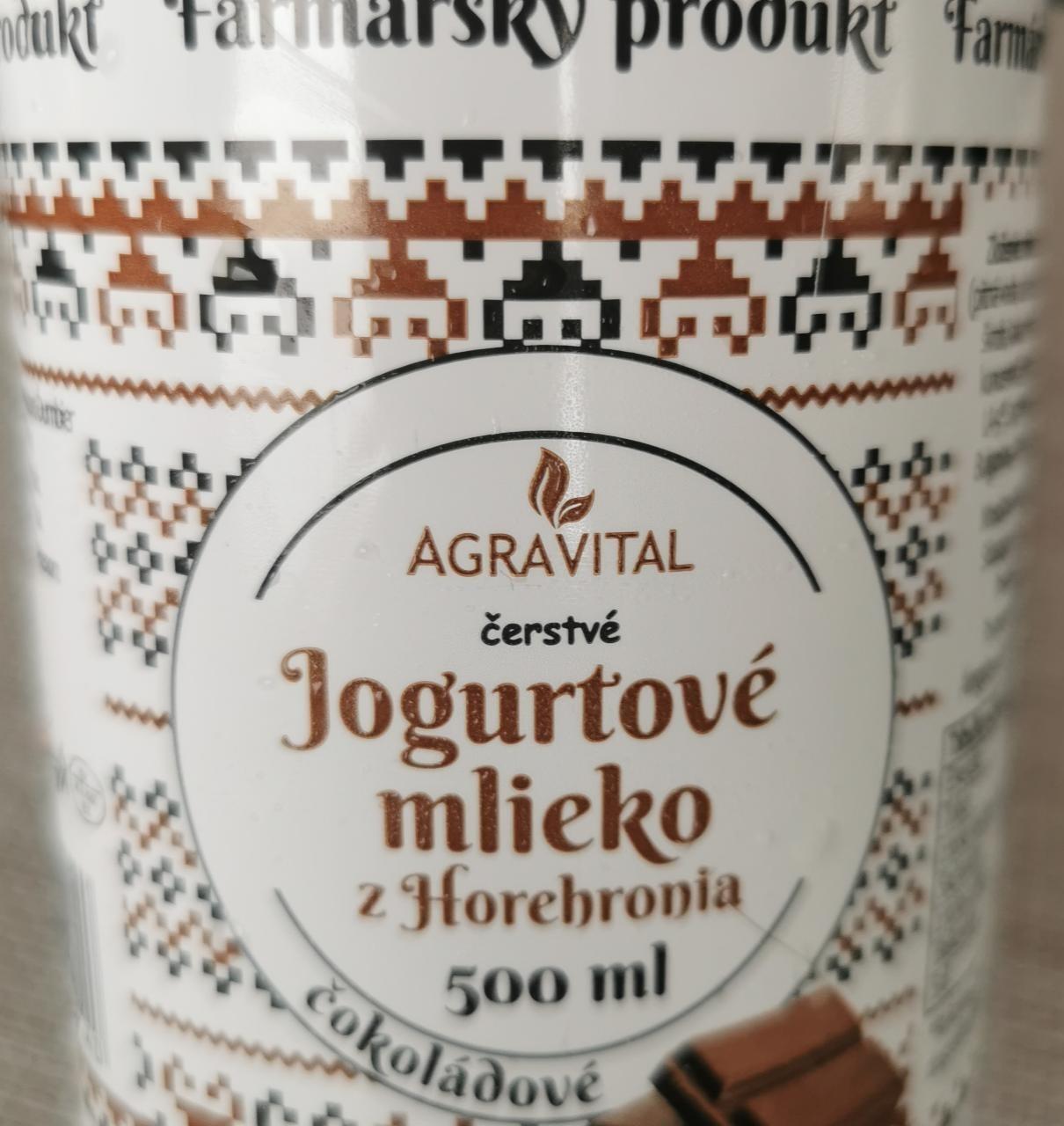 Fotografie - Jogurtové mlieko z Horehronia čokoládové Agravital