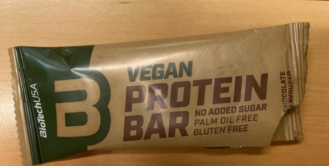 Fotografie - Vegan Protein bar Chocolate flavoured BioTechUSA