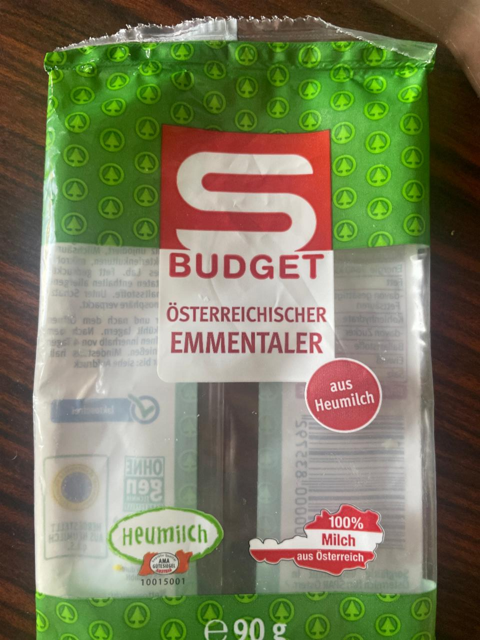 Fotografie - Österreichischer Emmentaler S Budget