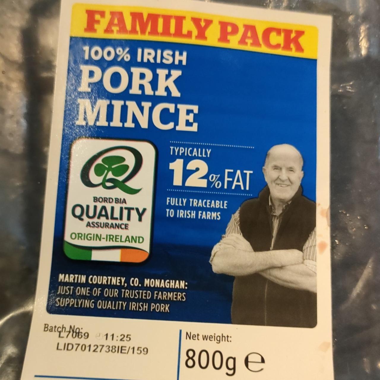 Fotografie - 100% Irish Pork Mince 12% Fat Lidl