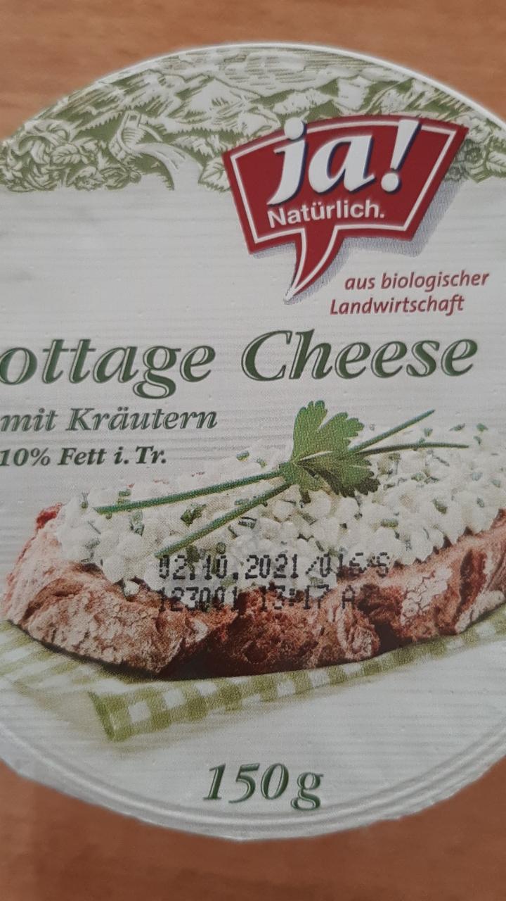 Fotografie - Cottage Cheese mit Kräutern 10% fett Ja! Natürlich