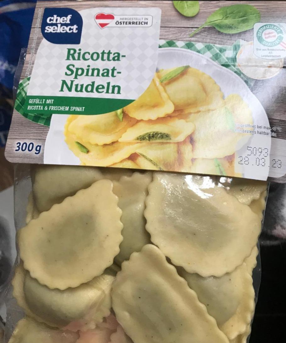 Fotografie - Ricotta - Spinat - Nudeln Chef Select