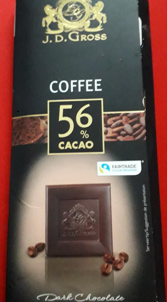 Fotografie - Dark Chocolate Coffee 56% cacao J. D. Gross