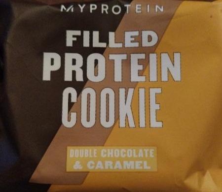 Fotografie - Filled protein cookie double chocolate & caramel Myprotein