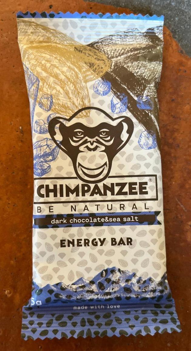 Fotografie - Energy Bar Dark chocolate & Sea salt Chimpanzee