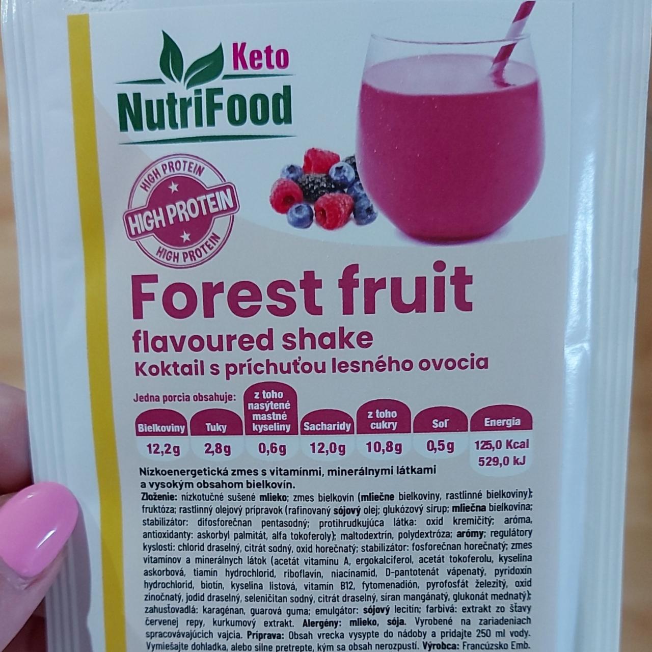 Fotografie - Forest fruit Koktail s príchuťou lesného ovocia NutriFood