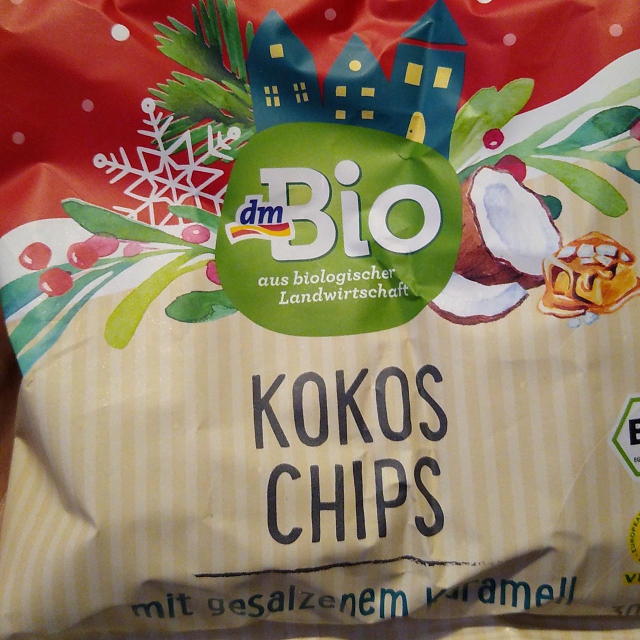 Fotografie - Kokosové chipsy slaný karamel DmBio