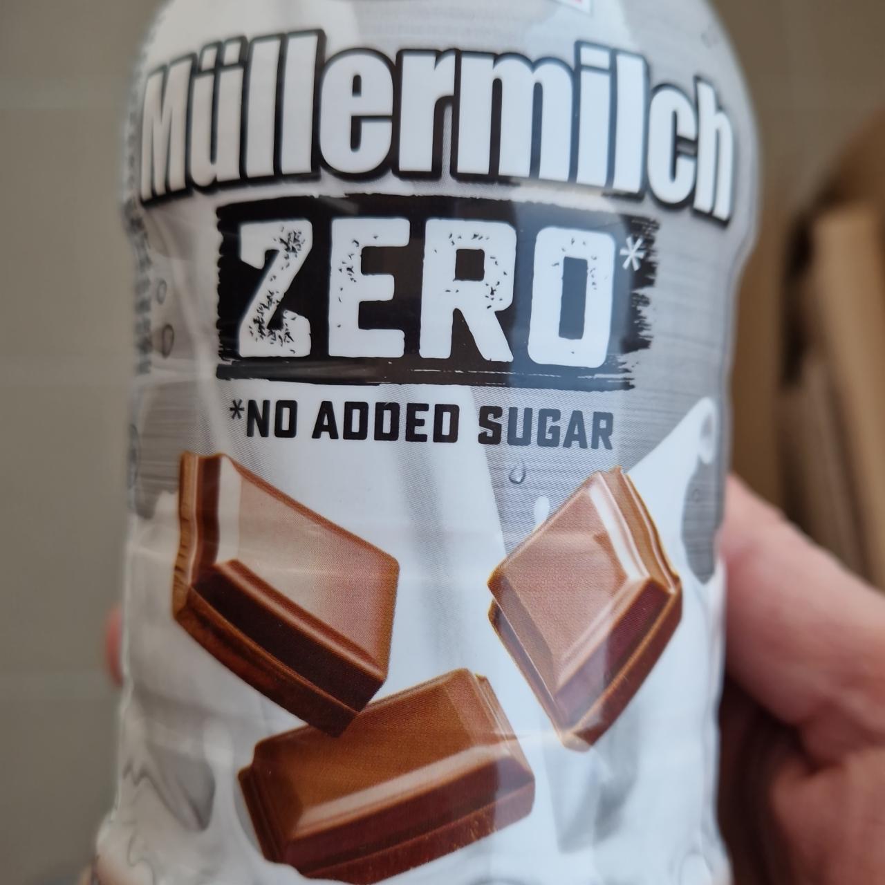 Fotografie - Müllermilch ZERO No added sugar s čokoládovou príchuťou Müller