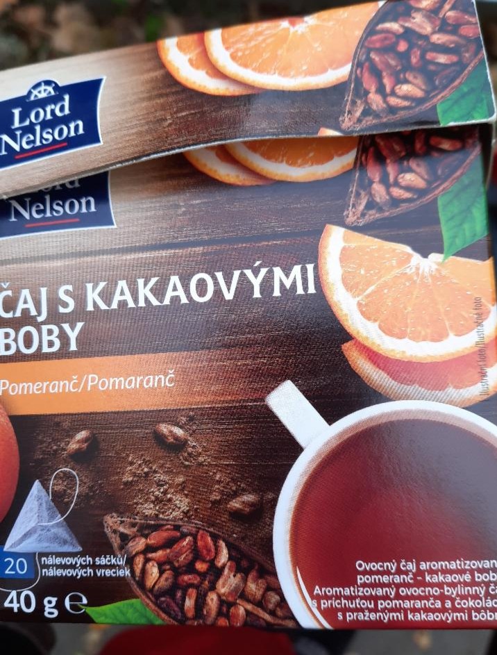 Fotografie - čaj s kakaovými boby pomaranč