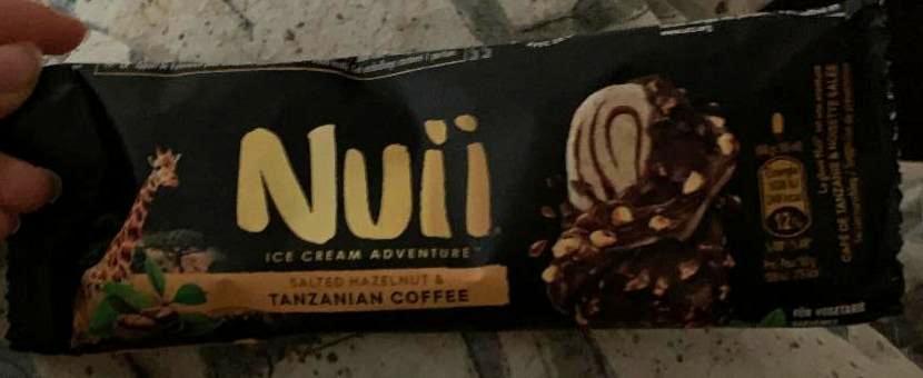 Fotografie - nuii ice cream salted hazelnut & Tanzanian coffee