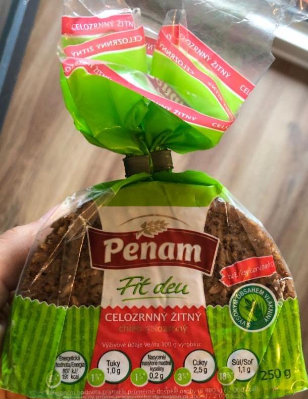 Fotografie - Chlieb celozrnný žitný Fit den Penam