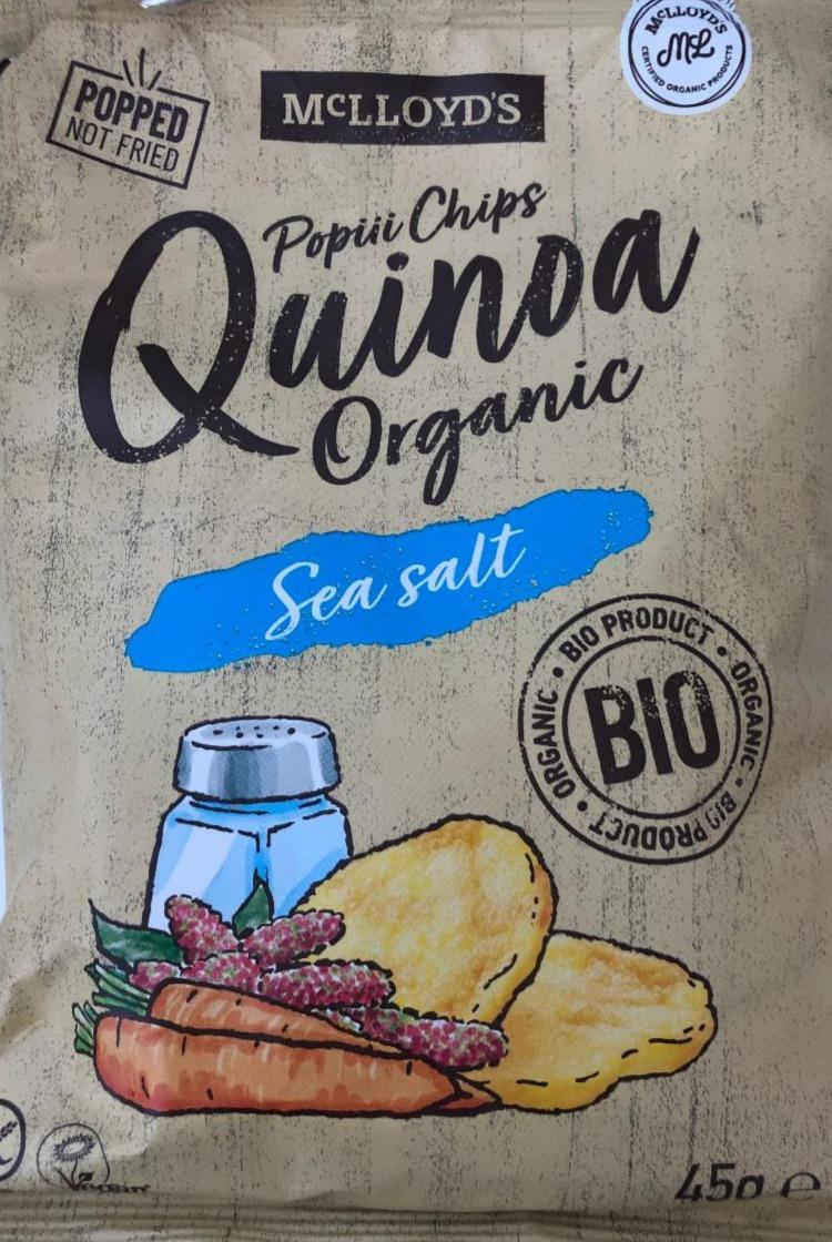 Fotografie - popii chips quinoa organic sea salt bio