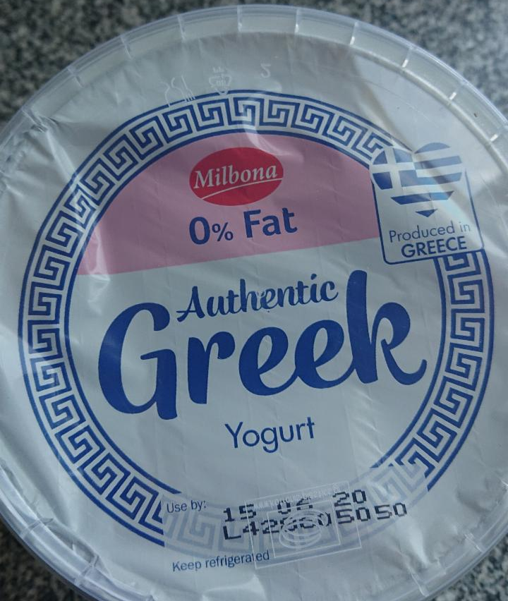 Fotografie - Milbona 0% Fat Authentic Greek Yogurt