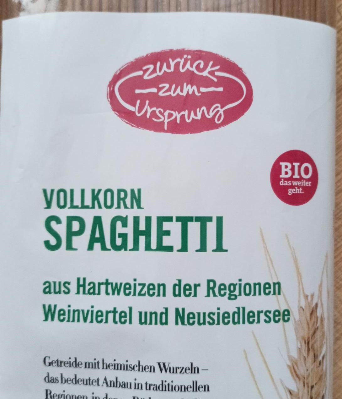 Fotografie - Vollkorn Spaghetti Zurück zum Ursprung