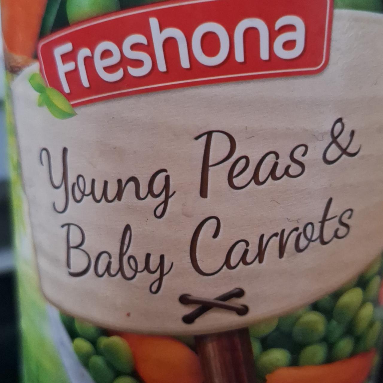 Fotografie - Young Peas & Baby Carrots Freshona