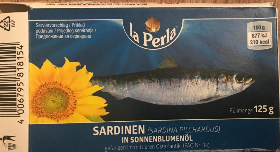 Fotografie - sardinky ve slunečnicovém oleji La Perla