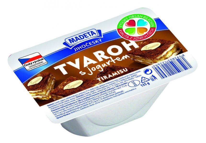 Fotografie - Jihočeský tvaroh s jogurtom tiramisu Madeta