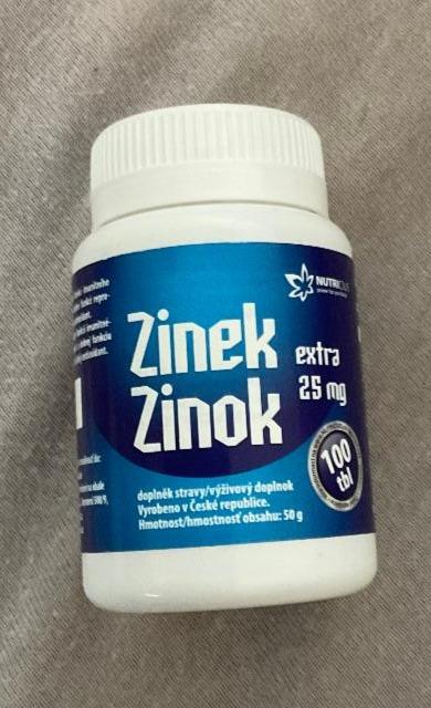Fotografie - Zinok Extra 25mg Nutricius