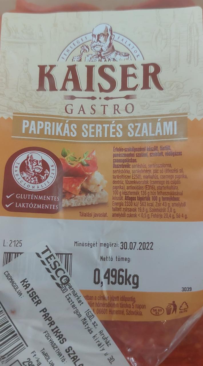 Fotografie - Paprikás sertés szalámi Kaiser Gastro