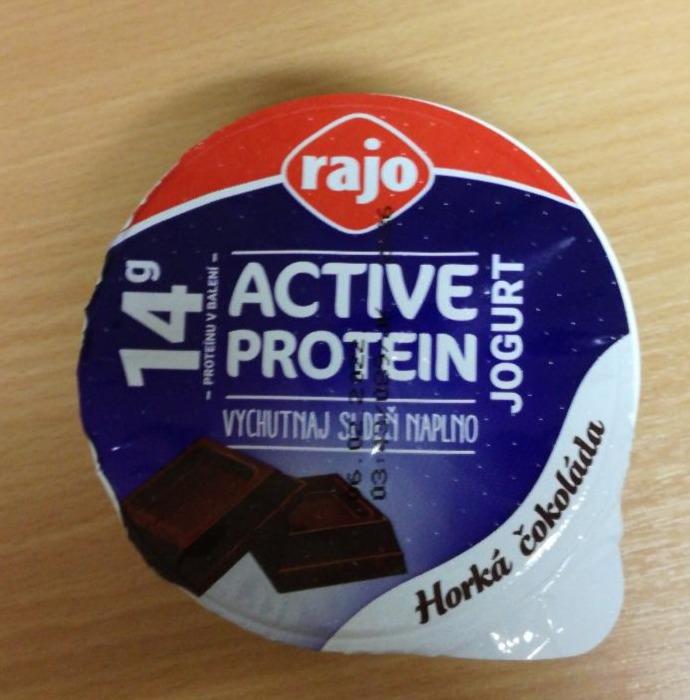 Fotografie - Active Protein Jogurt Rajo 14g horká čokoláda Tuk 2,3%