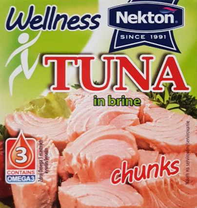 Fotografie - Wellness tuna in brine chunks (tuňák kousky ve vlastní šťávě) Nekton