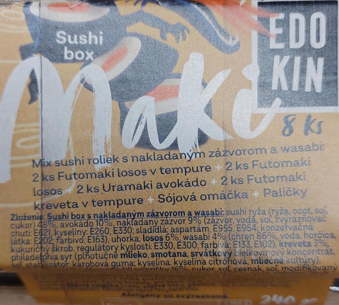 Fotografie - Sushi box Maki - Edo-kin