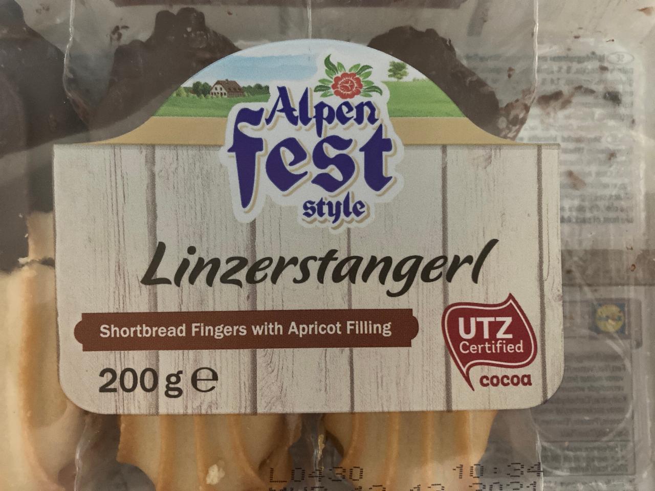 Fotografie - Linzerstangerl Alpen fest Linecke jemne pecivo s marhulovou naplnou