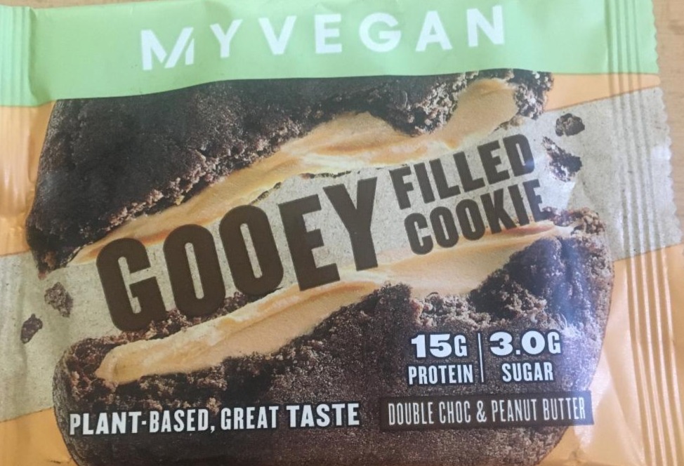 Fotografie - MyVegan gooey filled cookie double choc & peanut butter