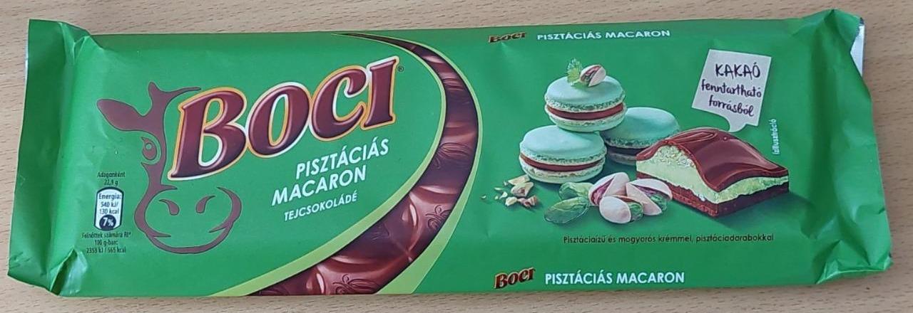 Fotografie - Pisztáciás macaron tejcsokoládé Boci