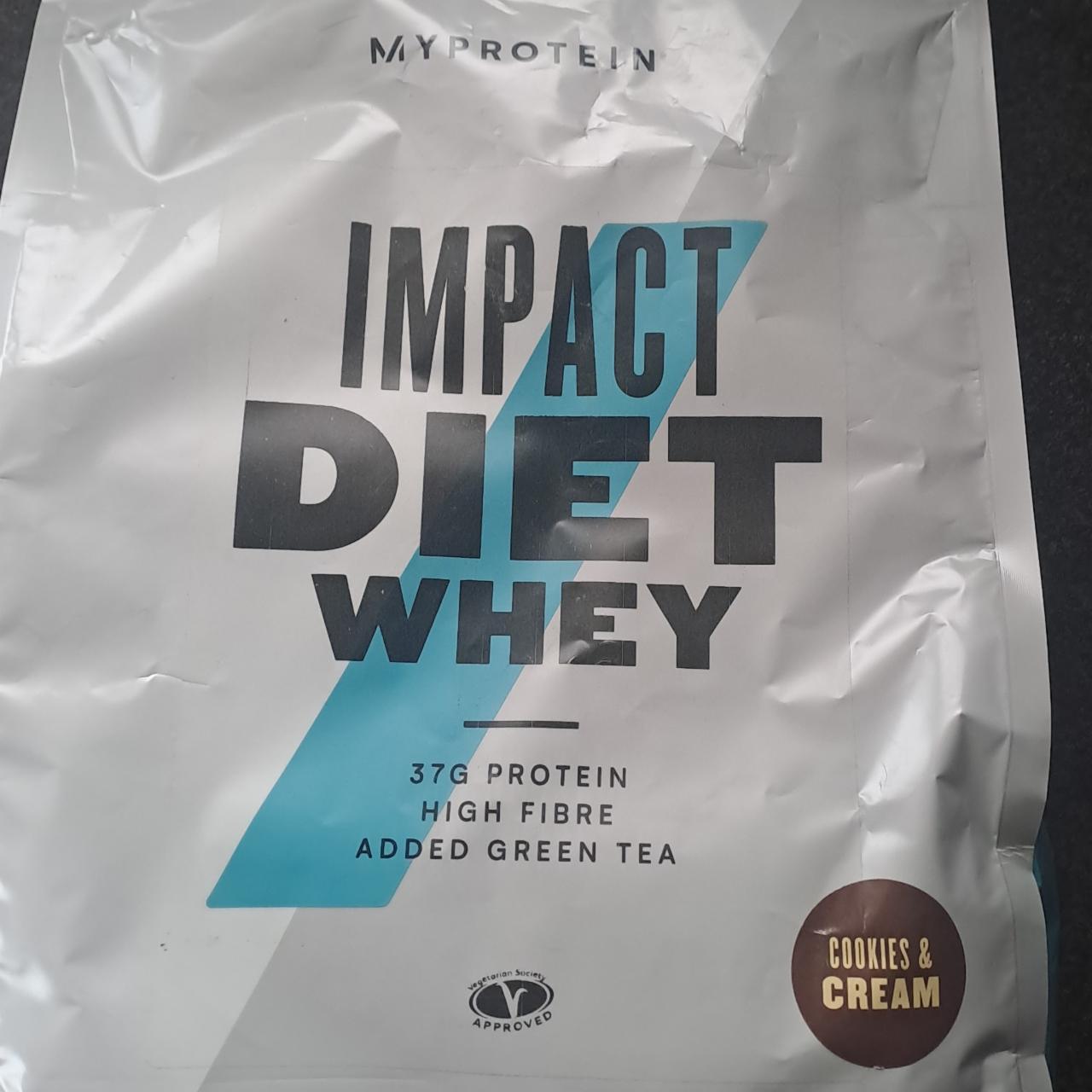 Fotografie - Impact Diet Whey Protein Cookies&Cream Myprotein