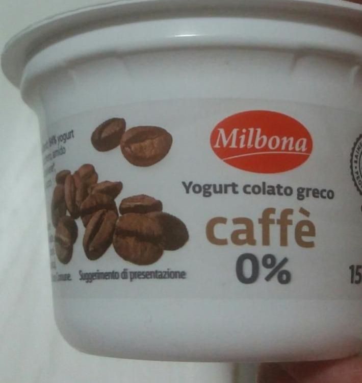 Fotografie - Yogurt colato greco caffe 0% Milbona