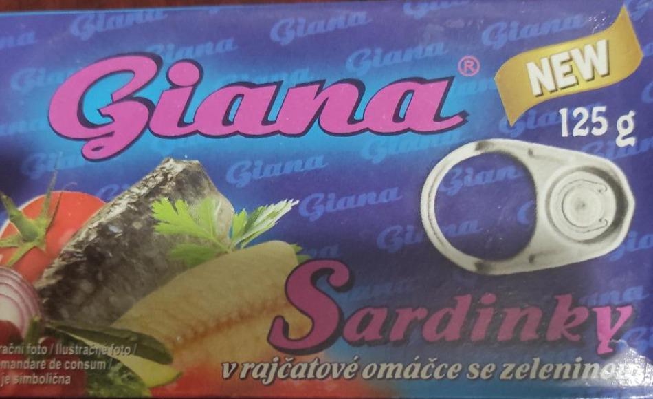 Fotografie - Sardinky v rajčatové omáčce se zeleninou Giana