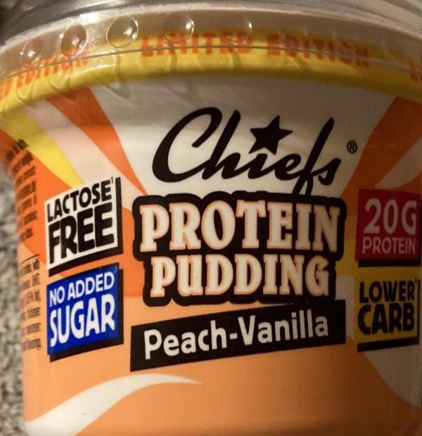 Fotografie - Protein pudding Peach-Vanilla