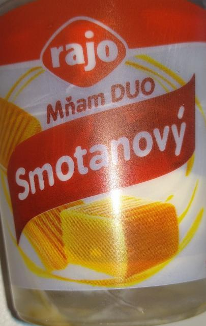 Fotografie - Mňam DUO smotanový jogurt karamelový Rajo