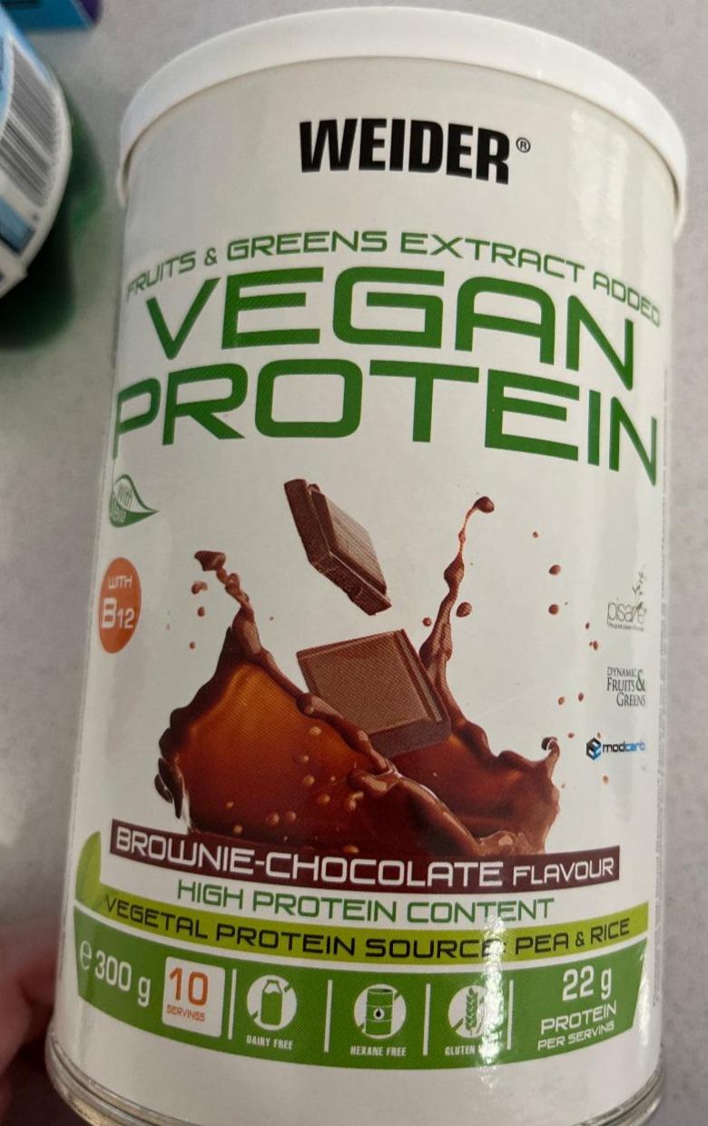 Fotografie - Vegan Protein Brownie Chocolate Flavour Weider