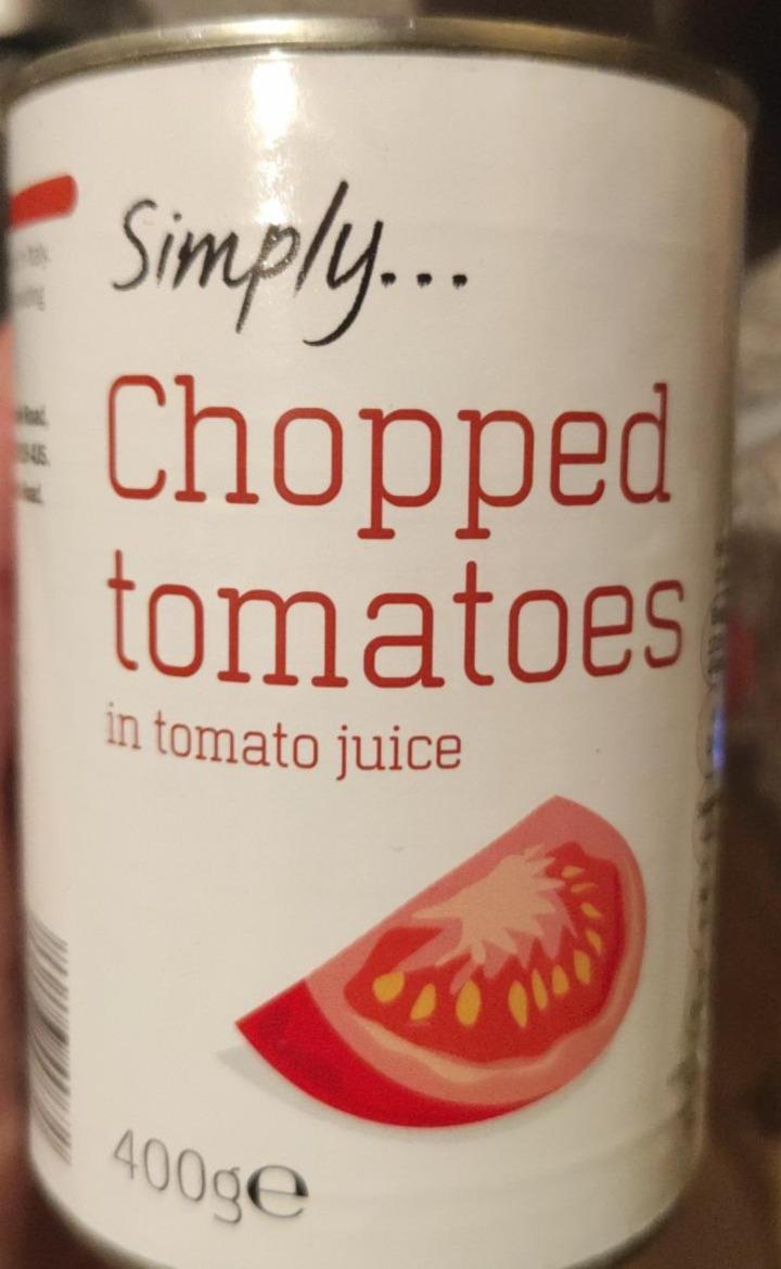 Fotografie - Chopped tomatoes in tomato juice Simply