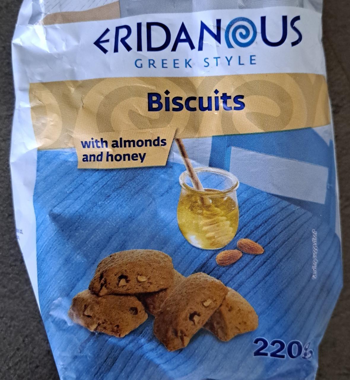 Fotografie - Biscuits with almonds and honey Eridanous