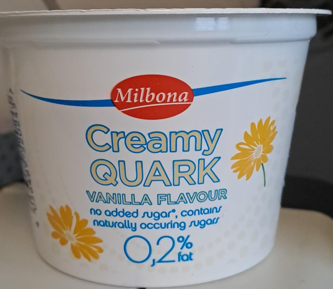 Fotografie - Creamy Quark Vanilla flavour Milbona