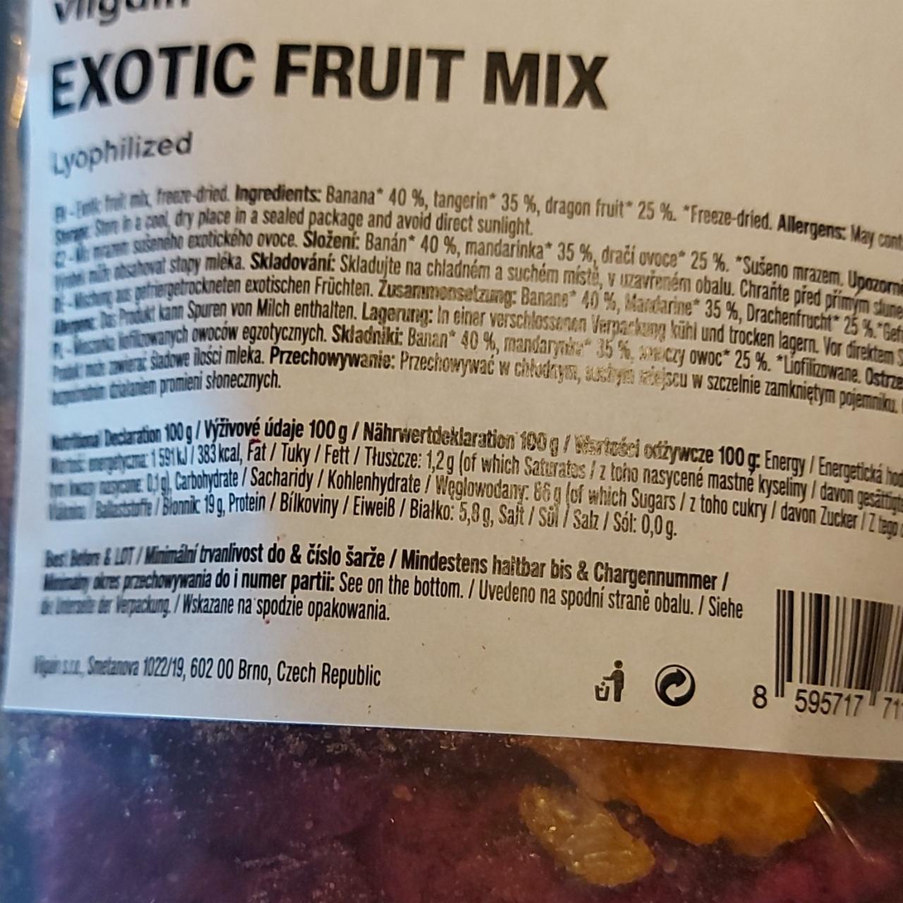 Fotografie - Exotic Fruit Mix Lyophilized Vilgain