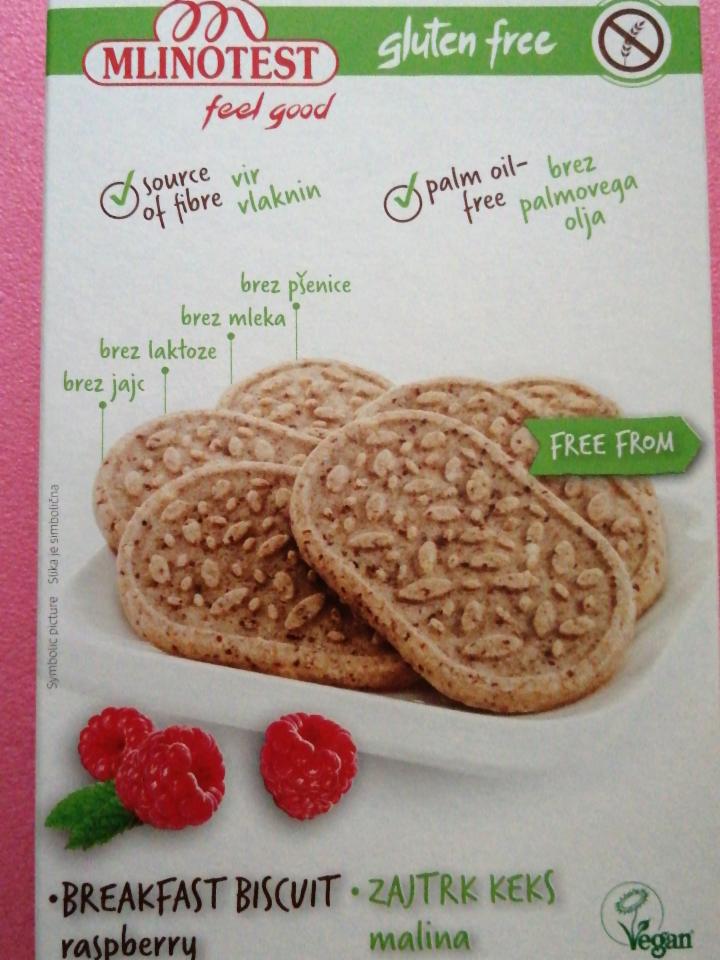 Fotografie - Mlinotest breakfast biscuits raspberry