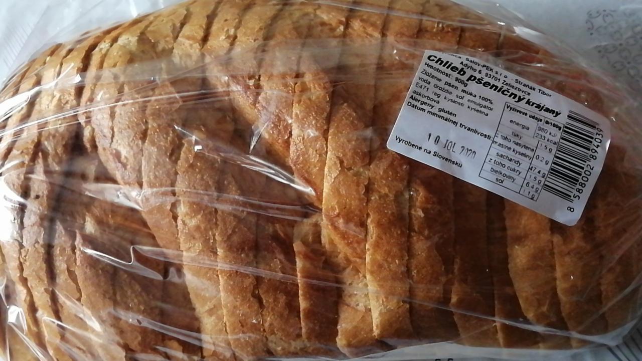 Fotografie - Chlieb pšeničný biely krájaný Šalov-PEK