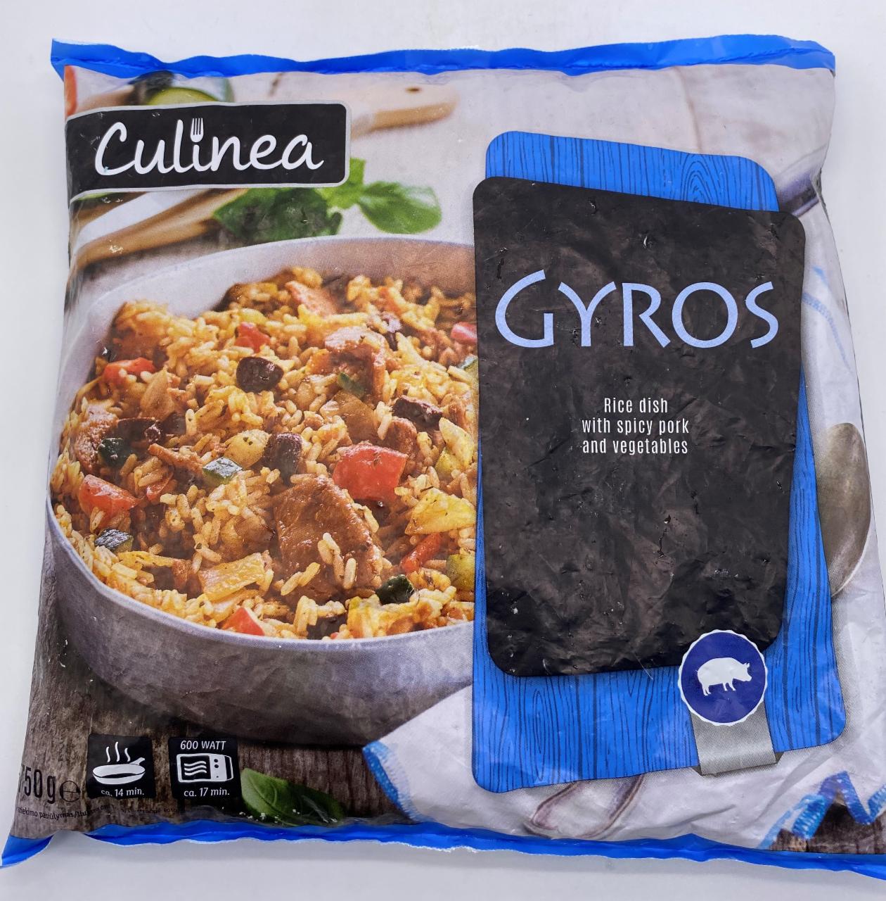 Fotografie - Gyros s rýží vepřové maso a zelenina Culinea
