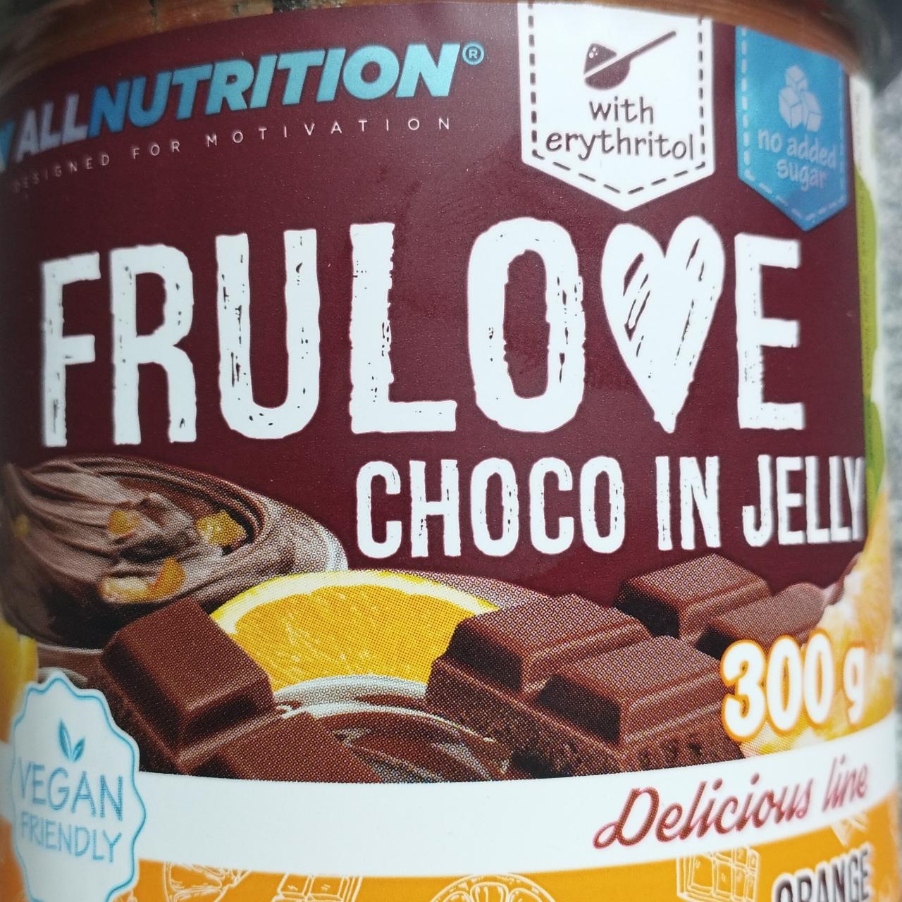 Fotografie - Frulove Choco in jelly Orange Allnutrition