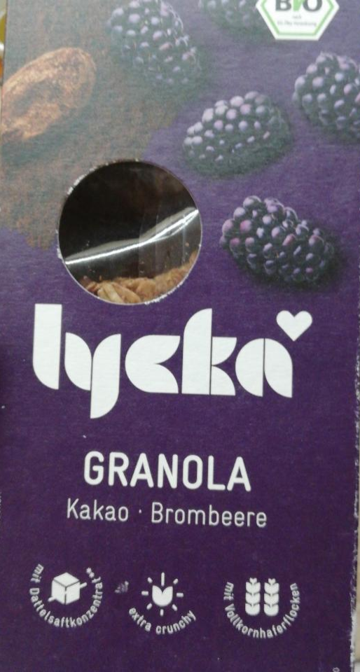 Fotografie - Lycka granola kakao brombeere