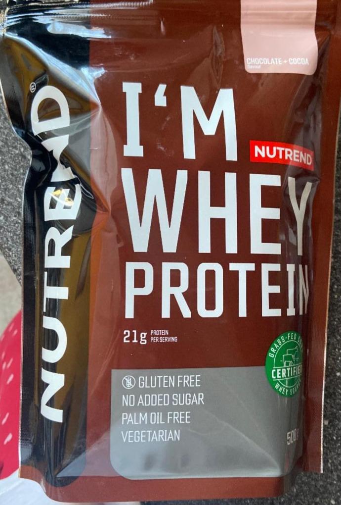 Fotografie - I´m Whey Protein Chocolate + Cocoa Nutrend